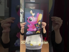DGZ ナルト・メッシ・ロナウド スポーツ 3D フリップモーション レンチカル アニメ ポスター 40*60cm