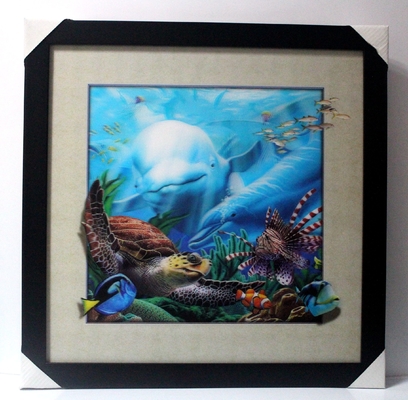 40 X 40cm 3D レンチカル フリップ 画像 卸売/カスタム レンチカル プリント 3D ポスター 3D レンチカル 動物写真