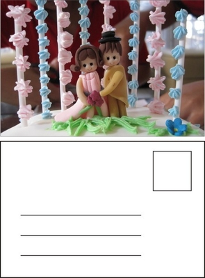 3D 画像の変更 記念日 誕生日 結婚カード 3D 画像の印刷