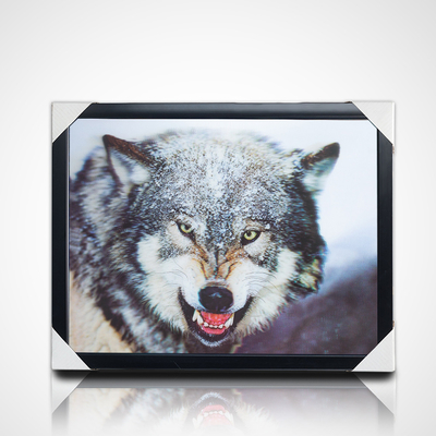 3Dレンチカルペイント ストックデザイン PET 40*30cm 5D 3Dレンチカル馬の写真 黒いフレーム