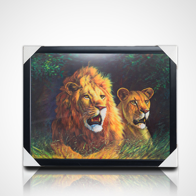 3D レンチカル 絵画 黒枠 40*30cm PET 5D 3D レンチカル 絵画 アートワーク 現代の絵画