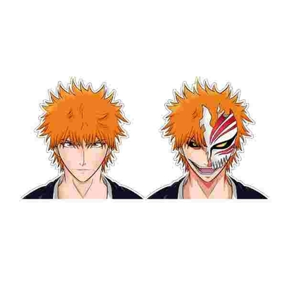 防水アニメステッカー 交換フラップ ステッカー イグロ・オバナイ デモン・スレイダー 3D レンチカル・モーションステッカー カーノートPC用
