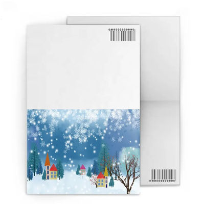 カスタムレンチカル3Dグリーティングカード クリスマス・セレブレーション