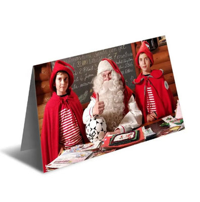 カスタムレンチカル3Dグリーティングカード クリスマス・セレブレーション