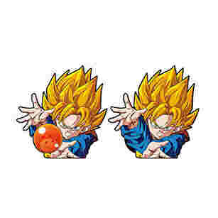 卸売 ドラゴンボールデザイン 防水3Dアニメ スチッカー 交換式 フリップ スチッカー レンチカー スチッカー アニメ