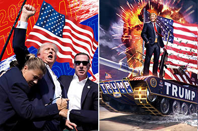パーソナライズド 大統領画像 3D レンチカルプリント 3D フリップエフェクトポスター
